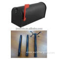 BTS SMB-097S Tin powder coating black steel mailbox